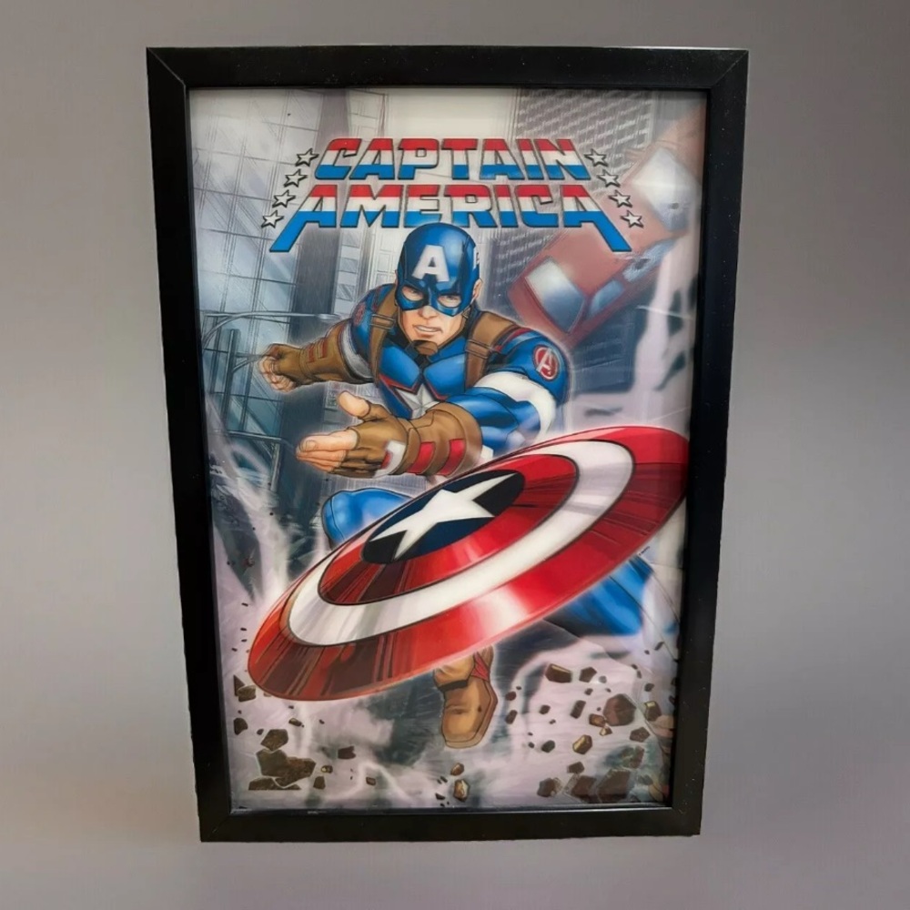 Captain America 3D Framed Wall Art